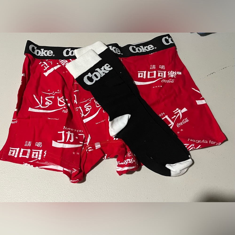 Coca-Cola Boxer Brief and Sock Set